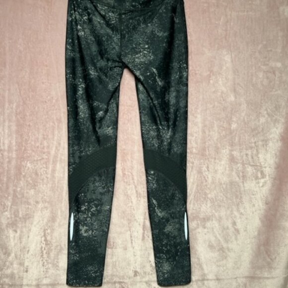 Womens Grey Black Under Armour Workout Leggings Size M - Picture 4 of 8
